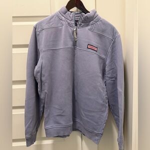 Vineyard Vines Men's Lavender Zip-Up Sweater
